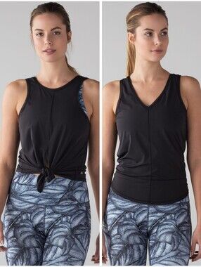 Lululemon Turn About Tank Top in Black